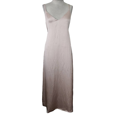 #ad BCBGMAXAZRIA Satin Maxi Dress Size Small $33.75