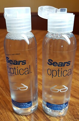 Sears Optical Eyeglass LENS CLEANER 8oz. 2 4oz.Refill Bottles CameraPhone $9.90