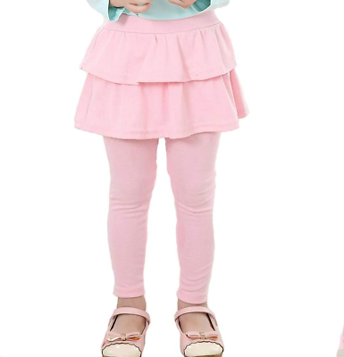 #ad Kids Girls Toddler Stretchy Leggings with Ruffle Tutu Skirt Pants $22.99
