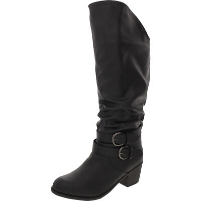 #ad Journee Collection Womens Late Black Knee High Boots 9 Medium BM BHFO 2836 $22.99