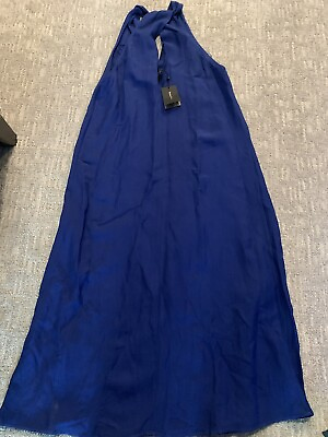 #ad Massimo Dutti Blue Maxi Dress Size Xs NWT $60.00