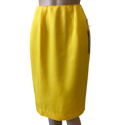 #ad Jimmy Garcia Retro Skirt New York Women Sz 4 Button Accent Pencil Straight Vtg $29.75