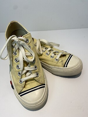 Pro Keds Men#x27;s Unisex Royal Lo Classic Canvas Sneaker #66651 Yellow Size 5 $34.95