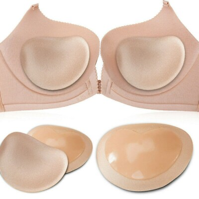 #ad 1 2 Pair Women Top Push Up Bra Pads Insert Breast Enhancer Bikini pad SwimWear $8.90