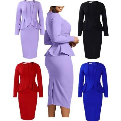 #ad Women#x27;s Sundress Long Sleeve Dresses Special Dress Graceful Clothing Evening $9.95