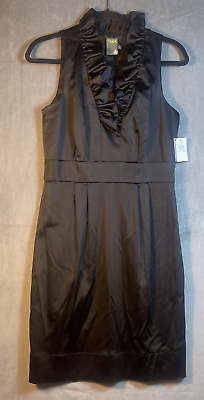 #ad Taylor Nordstrom Black Shimmery Little Black Dress Wedding Party Women’s Size 8 $30.00