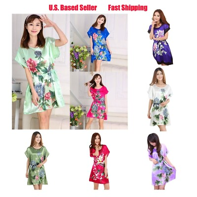 #ad New Sleepwear Beachwear Cover Up One Size Free Fit Kimono Fashion 8 Colors $13.16
