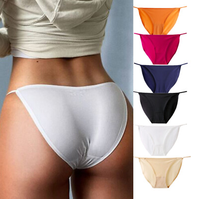 #ad Pack Of 6 Womens Sexy Seamless Panties Lot Brief String Bikinis Undies Underwear $20.99