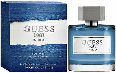 Guess 1981 Indigo by Guess Cologne for Men EDT 3.3 3.4 oz New In Box $19.86