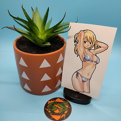 #ad Fairy Tail Lucy Heartfilia Bikini #7 Waterproof Anime Sticker Decal $5.99