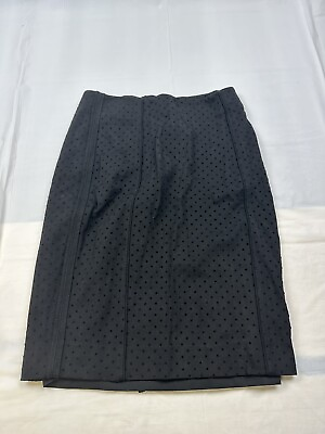 #ad White House Black market black polka dots Lined pencil skirt 2 $17.95