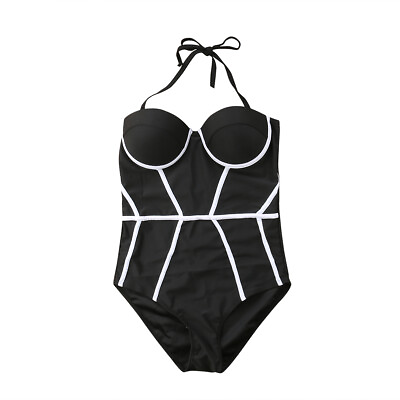#ad Women Swimwear One Piece Bikini Padded Swimsuits Bathing suit $11.99