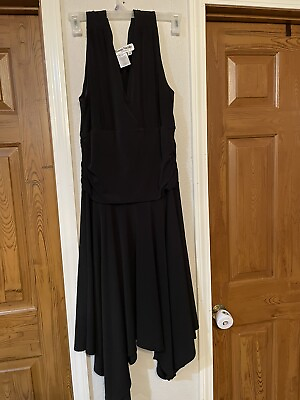 #ad Ronnie Nicole by Ouida Black Dress Size 14 $13.00