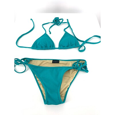 #ad Womens Express Blue Bikini String XS Lined Swim Suit 3272 $19.99