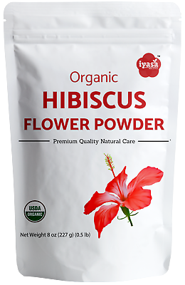 #ad #ad Organic Hibiscus Flower Powder Hibiscus sabdariffa Tea 816 oz Free Shipping $13.99