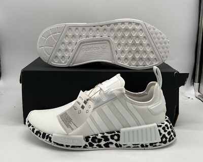 Adidas NMD R1 Boost White Mint Black Leopard Shoes GZ1623 Womens Size $100.00