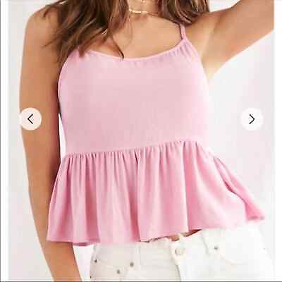 #ad Forever 21 Flounce Seamed Cami Size Small New $9.00