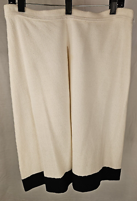 #ad #ad St. JOHN Knit Pleated Skirt SIZE 12 Creme White Fabric Wool Made In USA $50.00