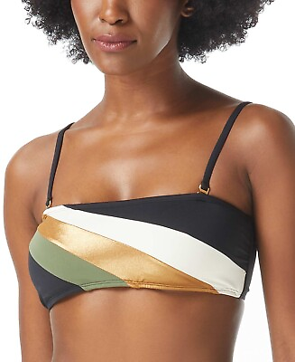 #ad Vince Camuto Womens Size Small Colorblocked Bandeau Bikini Women#x27;s Swimsuit $65.00