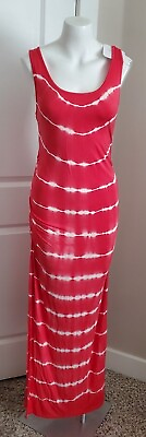 #ad Isabel Maternity by Ingrid and Isabel Red amp; White Tie Dye Maxi Dress SZ XS** $7.95