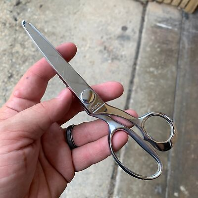 #ad Vtg SEARS 7quot; Stainless Steel Pinking Shears Scissors Crafting Sewing ITALY $14.95