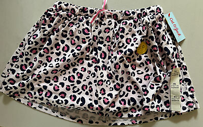 #ad #ad NWT Cat amp; Jack Girls’ Animal Print Skort Skirt Pink Sz 14 16 XL Scooter Cotton $10.00