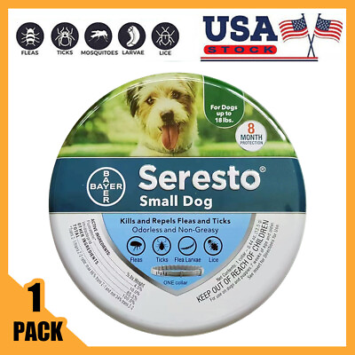 #ad Seresto³ Flea³ and Tick³ Collar for Small Dogs 8 Month Protection Collar US Ship $20.79