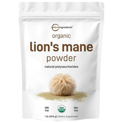 #ad Organic Lions Mane Mushroom Supplement Powder $30.99