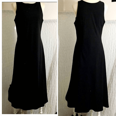 #ad Virgo Black Evening Dress Size 14 $75.00