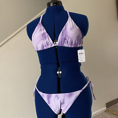 Lavender Cloud String Bikini Windsor Two Piece Sexy Summer Swimwear Swimsuit Set $35.00