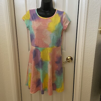 #ad Tie Dye Size 14 Dress Girls Flowy Pretty Summer Worn Once Only. $15.00