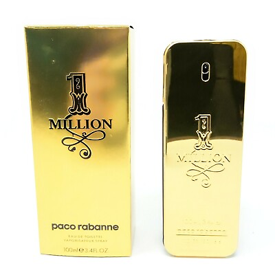1 One Million by Paco Rabanne 3.3 3.4 oz Cologne for Men New In Box $41.42