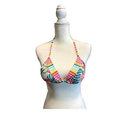 #ad Floral adjustable bikini top $10.00