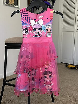 #ad Bright Doll Girls Dress Size 5 $13.50