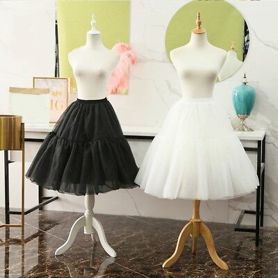 #ad #ad Lolita Short Petticoat Tutu Skirt Women Girl Underskirt Crinoline Rockabilly $30.57