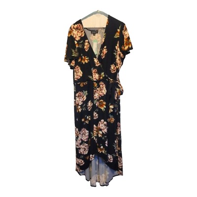 #ad NWT Fortune amp; Ivy Floral High Low Maxi Dress 2X $14.99