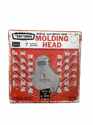 #ad SEARS CRAFTSMAN MOLDING HEAD CUTTER 9 3214 93214 TRIPLE CUTTER HEAD $10.99