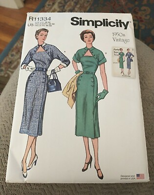 New Simplicity quot;Vintagequot; Sewing Pattern R11334 Designer 16 24 Retro 1950s $6.90