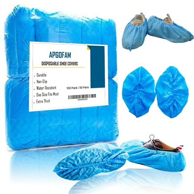 #ad 2000 PCS Disposable Blue Shoes Covers Anti Slip Extra Thick Non woven $99.00