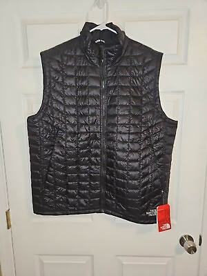 #ad NWT The North Face Vest Mens XL Thermoball Quilted Black Trekker TNF $190 NEW $59.90