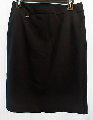#ad Calvin Klein Women#x27;s Black Pencil Suit Skirt Petite Size 10 Petite $14.50