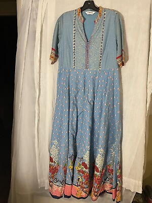 #ad Biba Boho Maxi Dress Size 36 $25.00