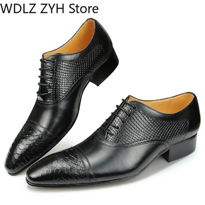 #ad Wedding Party Men Dress Shoes Business Classic Style Oxfords Slip on Casual Shoe $128.97