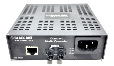 #ad BLACK BOX LHC008A R3 100 MBPS COMPACT MEDIA CONVERTER MM850 100 240VAC $129.20
