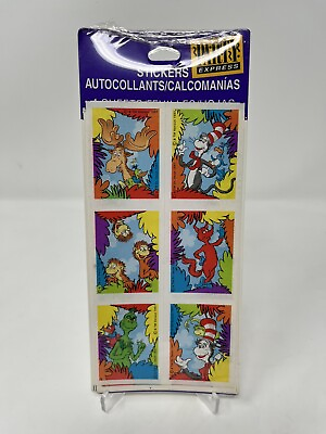 Vintage 1990’s Party Express Jim Henson Dr. Seuss Stickers NOS $9.95