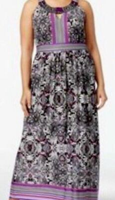 #ad #ad NY Collection Plus Size Maxi Dress Size 3X HOLIDAY SALE $31.00