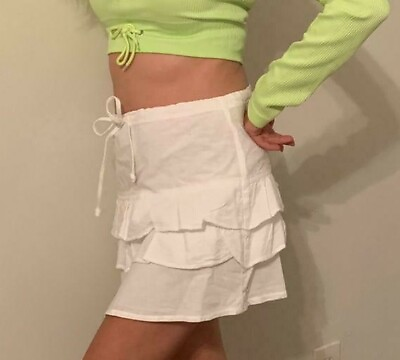 #ad Ruffle Jr Skirt Sexy Mini Skirt Tennis Skirt Boat amp; Beach Skirt 100% cotton $9.79