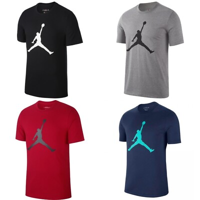 Jordan Men#x27;s T Shirt Jumpman Short Sleeve Crew Athletic Active Basketball Tee $20.88