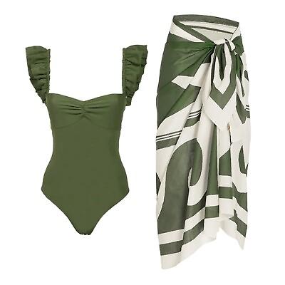 #ad Women Swimsuit One Piece Athletic 10 14 12 8 6 Tummy Control Summer Beachwear $28.79