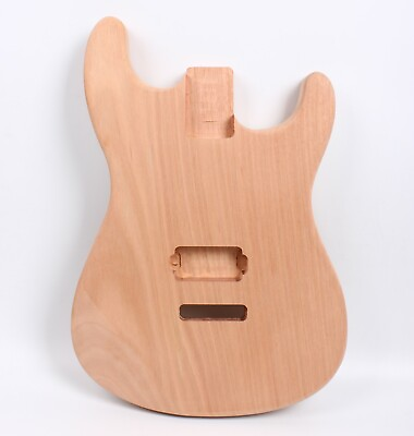 New Guitar Body Mahogany Unfinished Bolt On Heel One piece wood DIY One pickup $95.00